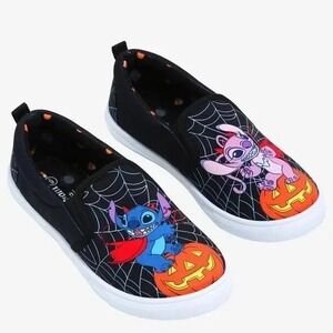 Disney Lilo and Stitch Halloween Angel & Stitch Slip-On Sneakers Women's Size 8